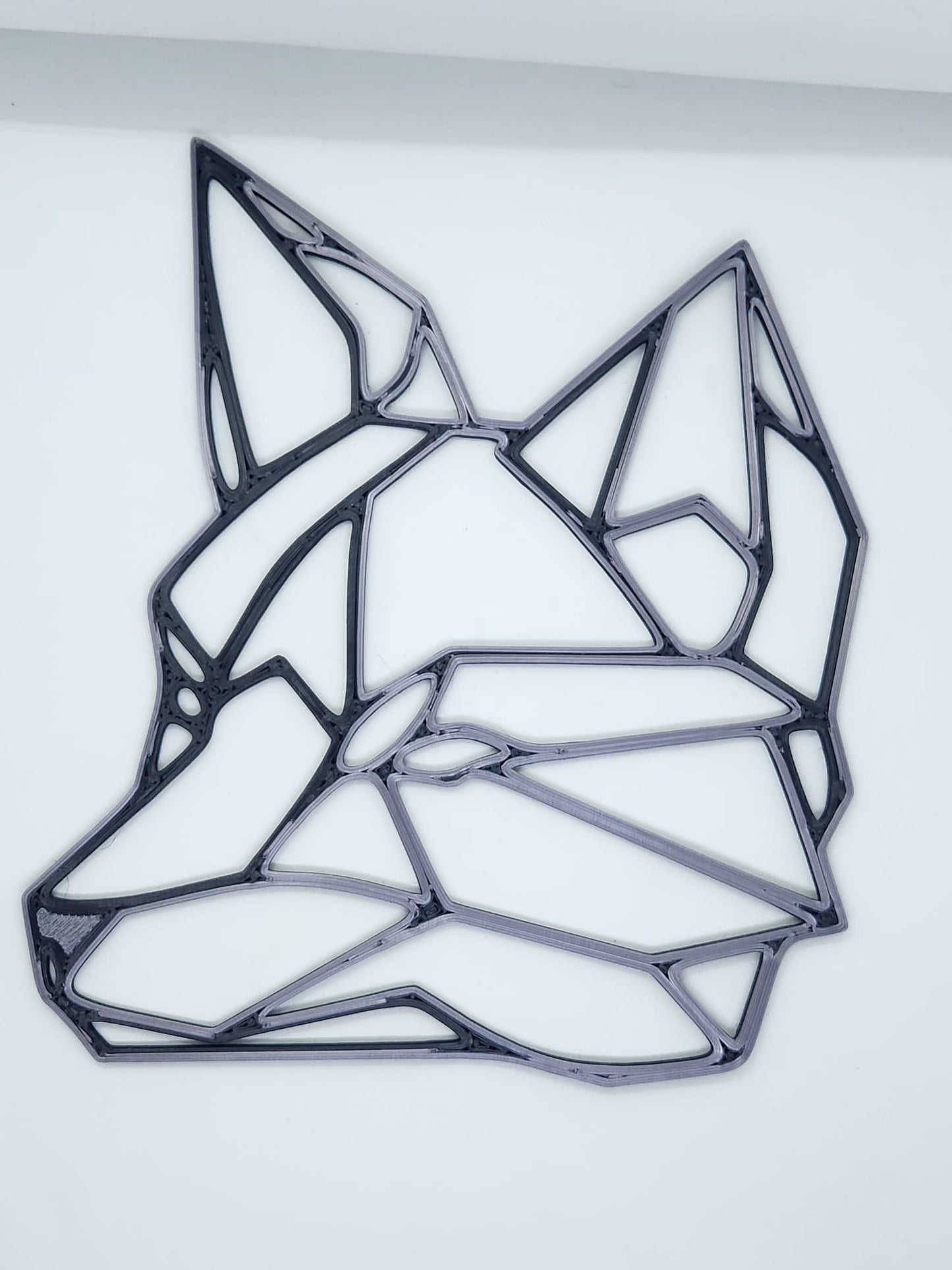 Wolf head wall print